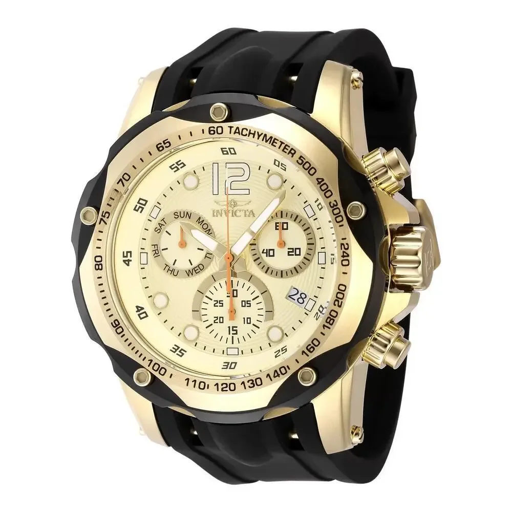 NWT Invicta 48910 Speedway | Quartz | Gold | Men's Watch
